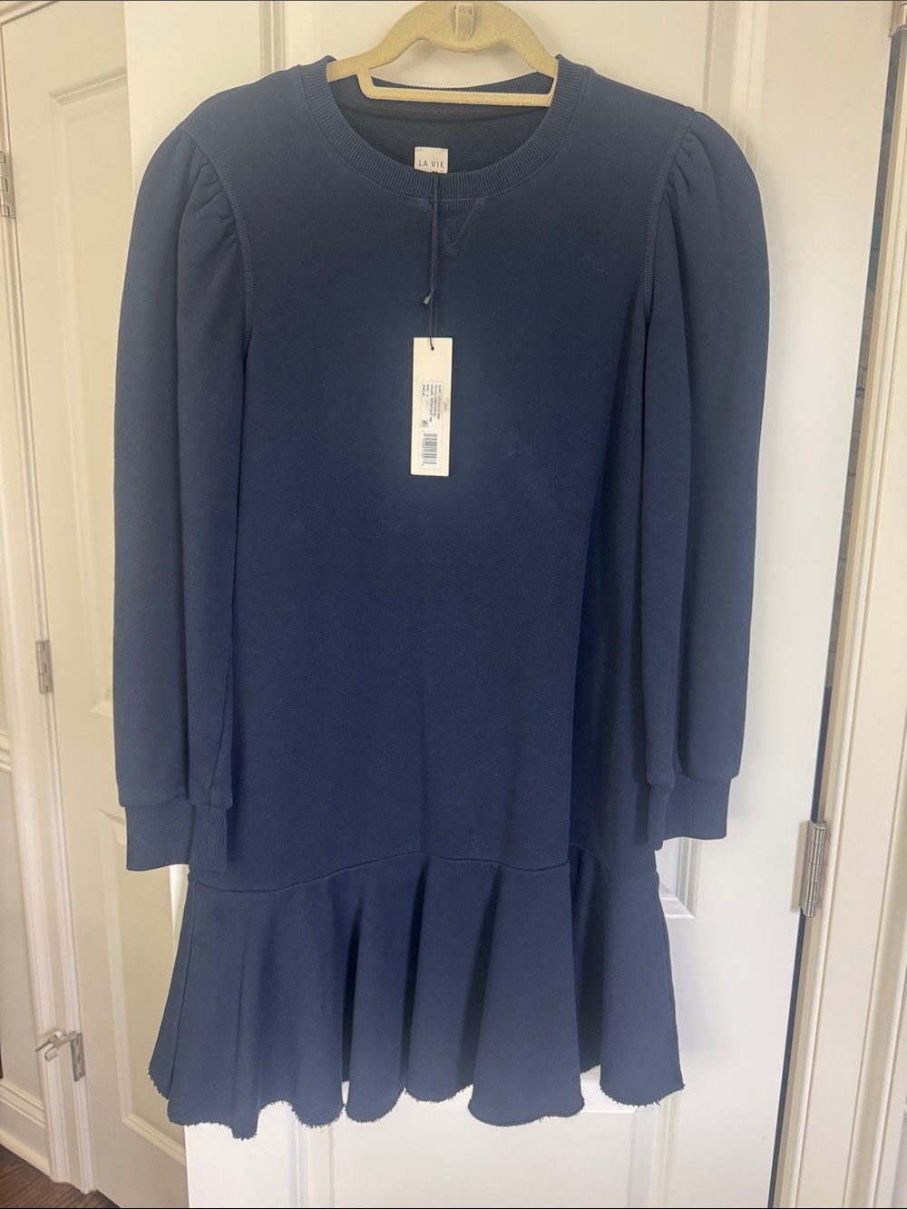 Rebecca Taylor La Vie Long Sleeve Drop Waist Sweatshirt Dress- NWT